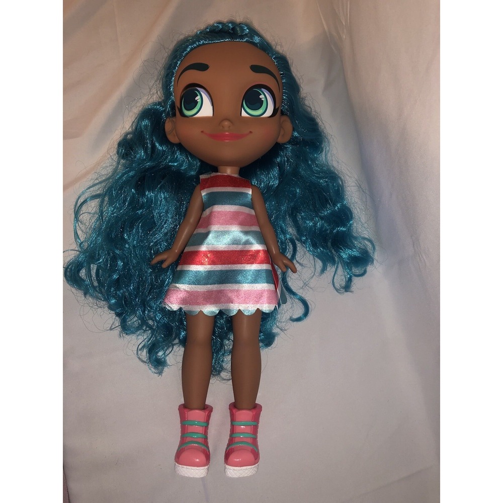 Hairdorables Doll Noah Blue Hair 18" Great Condition
